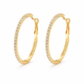 Aura Prism Hoops — Orecchini a Cerchio con Cristalli Iridescenti
