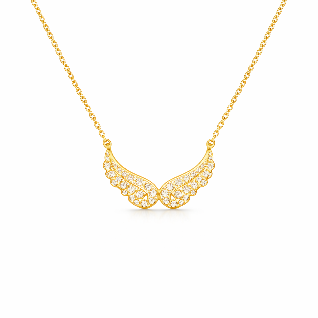 Aura Wings — Collana Ali d'Angelo in Argento 925