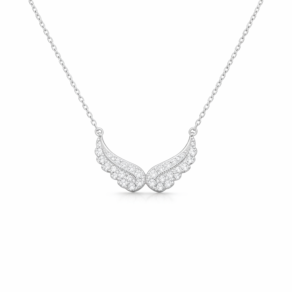 Aura Wings — Collana Ali d'Angelo in Argento 925